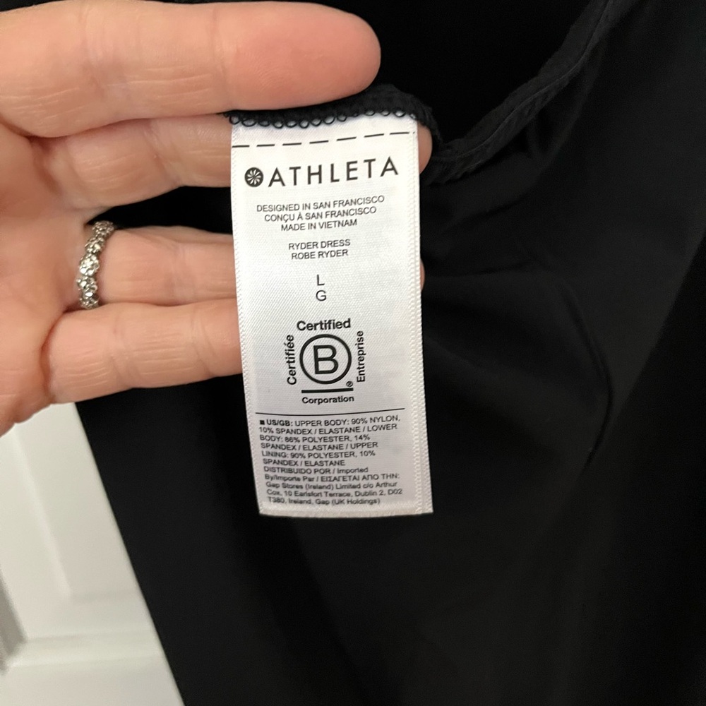 Athleta Black Midi Dress - Picture 8 of 8
